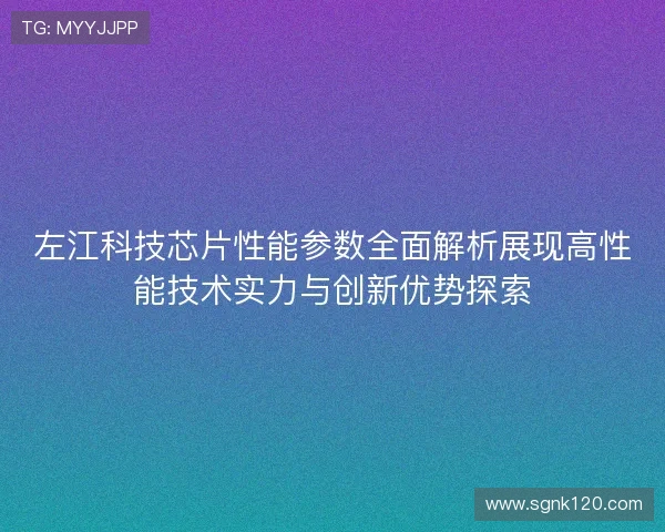 左江科技芯片性能参数全面解析展现高性能技术实力与创新优势探索